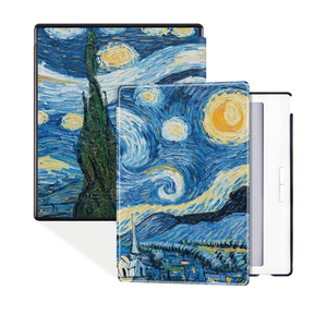 Case for 7" Onyx Boox Go 7 Color (Gen I/II,2024/2025 Released) | with Auto Sleep/Wake | Slim Lightweight | Hard Back Shell | PU Leather Sleep Cover fit Boox Go 7 B/W (Starry Sky