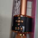 BONAOK Karaoke Microphone for Kids & Adults - Bluetooth Microphones Singing Mic with Disco Lights, Echo Effect, Built-in Speaker Portable Karaoke Player for Party Travel Gifts Q78(Rose Gold)