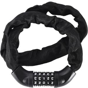 Pro-Bike Tool Bike Locks - 35.4-Inch - Heavy Duty Anti Theft Bicycle Lock - 5-Digit Code Keyless Combination - Weatherproof & Friction Proof - Universal Fit for Road, Mountain, Electric & BMX Bikes