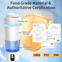 Hydrogen Water Bottle Generator Hydrogen Rich Infused Cup Portable Hydro Ionizer Machine with SPE/PEM, No Chlorine, 22 Oz 650ml Large Capacity for Home Office Exercise, White