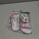 The Children's Place Girls Double Buckle Slip On Slide Sandals, White Paint Splatter, 13 Little Kid