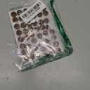 48 Pcs Felt Cabinet Door Bumpers, 1/2 Inches Diameter Self Adhesive Felt Pads Brown Furniture Pads for Cabinet Doors Kitchen Floor Drawers Cupboards