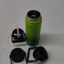 18 oz Insulated Water Bottle Stainless Steel Sport Bottles with 3 Lids,Bamboo Grove