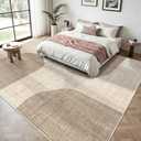 Large Modern Area Rugs 8x10 Washable Rug for Living Room Beige