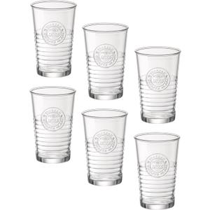 Bormioli Rocco Officina1825 Water Glasses (Set of 6), 11 oz, Clear