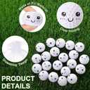 Soulchen 24 Set Emotional Golf Gifts Inspirational Funny Golf Ball Employee Staff Positive Appreciation Party Favor Small Gifts for Men Women Christmas Birthday