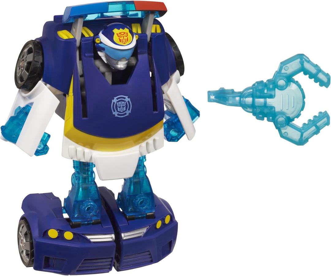 Transformers Playskool Heroes Rescue Bots Energize Chase The Police-Bot Action Figure, Ages 3-7
