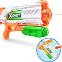 XSHOT Fast-Fill Medium Water Blaster by ZURU, Water for Summer, XSHOT Water Toys, Squirt Soaker (Fills with Water in just 1 Second!) Big Water Toy for Children, Boys, Teen, Men (Medium) (Orange)