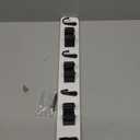 Mop and Broom Holder Wall Mount - Rustic Wood Broom Hanger Wall Mount | Laundry Room Decor - Broom Organizer Wall Mount for Farmhouse Garden Kitchen Garage Tool Organizer(Black-3slots/4hooks)