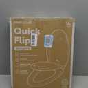 Jool Baby Quick Flip Toilet Seat with Built-in Potty & Splash Guard for Toddler Training, Slow Close (Elongated)