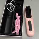 Go Brush Pro for Short Hair, 2026 Upgraded Cordless Straightening for Home Travel, Hair Straightener Brush for Women, Portable Electric Hot Comb with 1-Min Fast Heat, 4000mAh Type-C Rechargeable