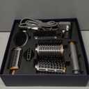 8 in 1 Hair Styler Curler & Air Dryer Brush, 110,000 RPM High-Speed Negative Ionic Foldable Hair Dryer Fast Drying, Multi Professional Hot Air Styler for Curling Volumizing Straightening Styling(Gray)