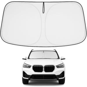 Proadsy Windshield Sun Shade for BMW X1 F48 2016-2022 4-Layer Foldable Front Sunshade Protector Sun Visor Blocks UV Rays Keep Car Cooler Proadsy Windshield Sun Shade for BMW X1 F48 2016-2022 4-Layer Foldable Front Sunshade Protector Sun Visor Blocks UV Rays Keep Car Cooler
