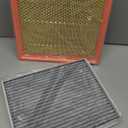 COCOAUTO Engine Cabin Air Filter Set for Ford F150 (2015-2025 2026) 2.7L 3.0L 3.3L 3.5L 5.0L, Ford Expedition Lincoln Navigator (2018-2024), Replace FL3Z19N619A FP79 FA1883
