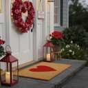 Calloway Mills Madison Heart Doormat (Red, 17" x 29")
