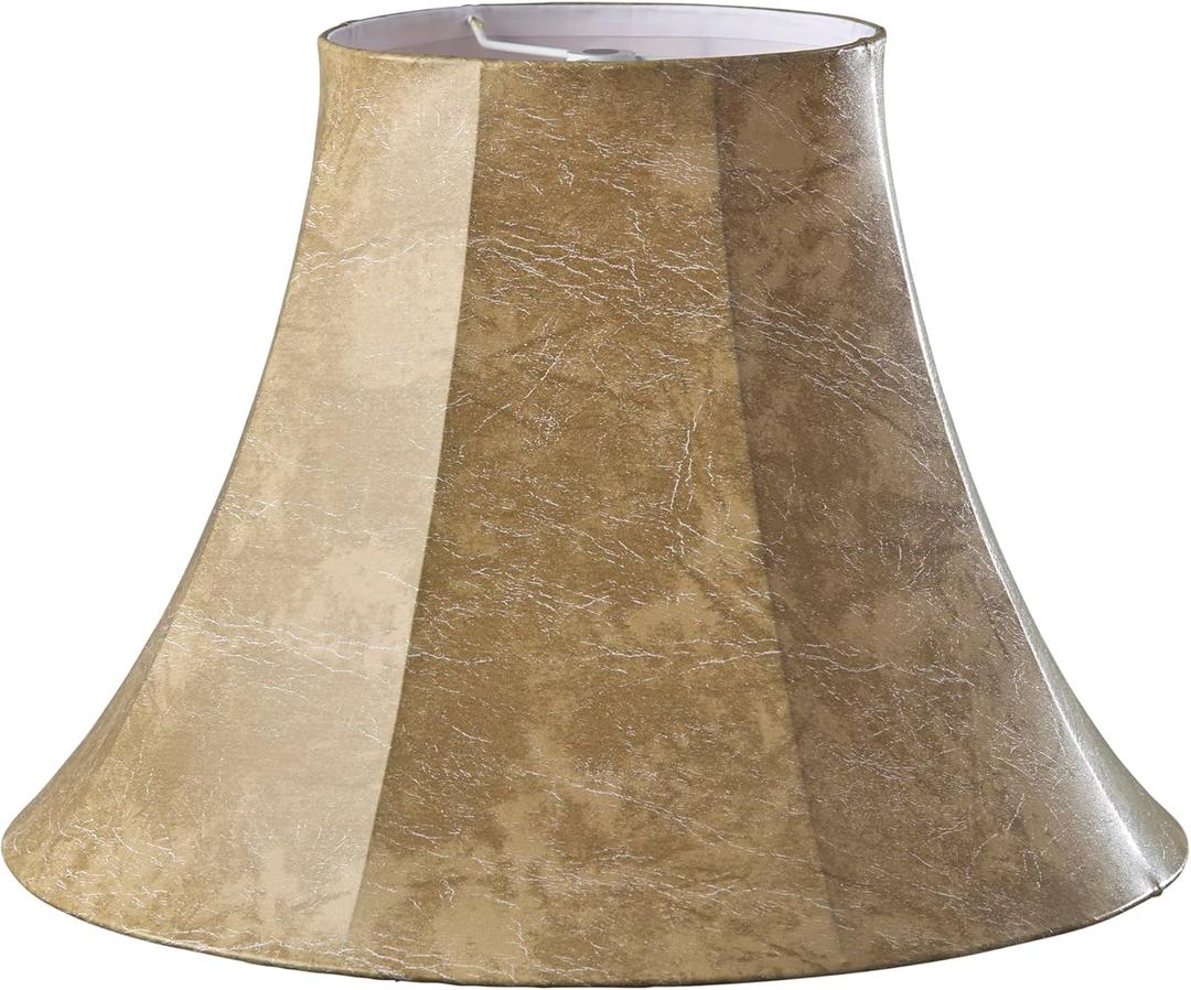 Adesso SH0009 Spider/Harp fitter Faux Leather Softbck Bell Shade