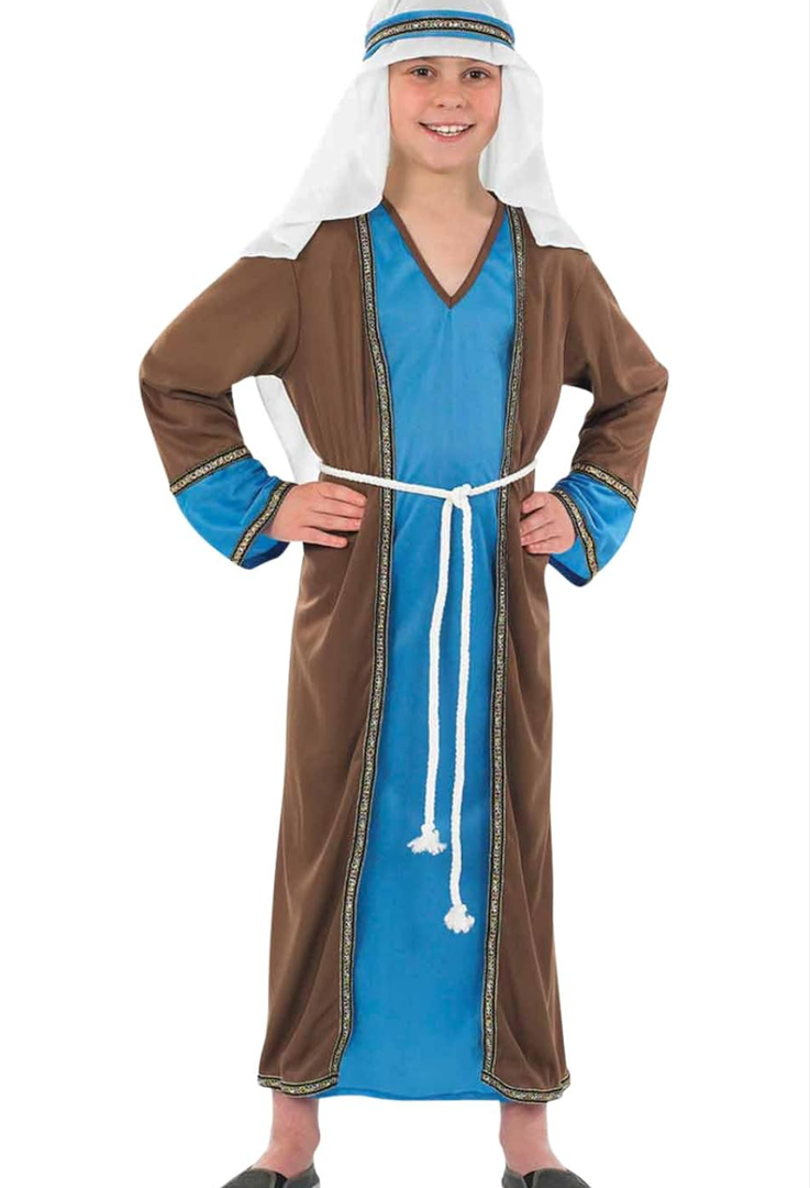 fun shack Kids Joseph Costume Kids, Boys Joseph Costume For Boys, St Joseph Costume for Kids, Saint Joseph Costume Kids M