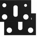 2 PACK Stove Covers, Stove Covers Reusable Gas Range Protectors for Samsung Gas Range, Reusable Gas Stove Burner Covers, Non-Stick Stove Liner (Black)