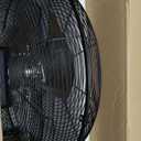 DBF 16" Solar Powered Fan - 20000mAh Rechargeable Floor Fan with 30W Solar Panel & AC Adapter, 12 Speeds, Tilt Head, High Velocity Cordless Portable Fans for Home, Camping, Garage, Outage, Outdoor