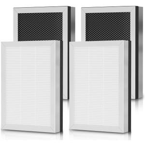 MA 25 Replacement Filters Compatible with MA 25 Series Air Purifier B1/S1/W1, 3-in-1 Filtration System with H13 True HEPA and Activated Carbon Pre-filter, 4 Pack