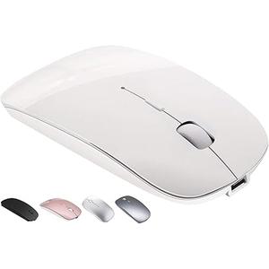 Bluetooth Wireless Mouse for MacBook Air Mac Pro Laptop Computer iPad Pad PC Laser Optical Rechargeable Mini Slim Silent Mouse Widely Used Desktop Hp iMac