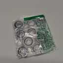 10 Pack Flanged Ball Bearings 5/8" x 1-3/8" x 1/2", Pre Lubricated, for Lawn Mower, Wheelbarrows, Carts & Hand Trucks Wheel Hub, Replacement for JD AM118315, AM35443, Stens 215-038, 215-061 Etc