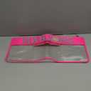 American Mahjong Tile Bags with Zipper Pink, Transparent Mahjong Bags for Tiles and Racks, Empty Waterproof Mahjong Storage Case, Portable PVC Travel Size Pouch for Game Accessories Bag Only