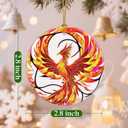 2 x Christmas Ornaments, Phoenix Ornament, Christmas Tree Ornaments, Xmas Decorations, Holiday Decorations, Phoenix Gifts, Holiday Party Gifts, and Xmas Gift Ideas