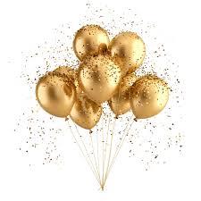 Decorations Ballons Gold And Black Stickers