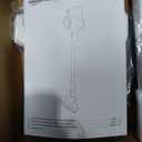 Amazon Basics Cordless Vacuum Cleaner for Carpet and Hardwood, Lightweight (5 lbs), White