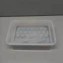 WIBIMEN Ice Cube Tray with Lid and Bin - Round Ice Trays for Freezer with Lid - Ice Cube Trays for Freezer with Ice Container (1"-2PACK Blue)