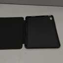 Case for iPad (A16) 11th Generation 11 Inch 2025, iPad 10th Generation 10.9 Inch 2022, Protective Case with Pencil Holder, Trifold Smart Stand Cover with Cute Pattern for Girls, Black Flowers