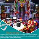 Blow Mold Light Kit Replacement Medium Base LightLight Cord with Switch, for MB48 E26 E27LED Single Light Cord Kit,for Christmas Village Halloween Salt Lamps Home Festive (2 Sets) (White 2 Pcs)