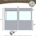 FoundGo 8(H) x10(W) ft Heavy Duty Vinyl Gazebo Curtain Replacement with Window,Privacy Gazebo Curtain Outdoor Waterproof Windproof and Snowproof in Winter for Garage,Pavilion,Balcony,  Grey, 120"W x 96"L (Pack of 1)