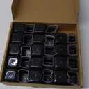 28 Pcs Chair Leg Sliders for Carpet, Square Chair Leg Floor Protectors Glides, Silicone Furniture Leg Protectors Caps, Carpet Protectors Table Feet Teflon Covers Pads (Fit:1-1/8" ~ 1-1/2")