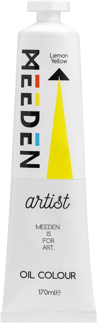 MEEDEN Artist Grade Oil Paint: Lemon Yellow - 170ml/5.7oz Tube - Professional Art Paints for Canvas Painting