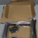 8 Pack - L 8" x H 6" x W1.5, 5mm Thick Black L Shelf Bracket, Iron Shelf Brackets, Metal Shelf Bracket, Industrial Shelf Bracket, Floating Shelf Bracket, Shelf Supports with Screws