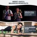 Fragraim Weighted Vest for Women Men - 8lb/10lb/12lb/16lb/22lb/25lb/30lb Weight Vest with Reflective Stripe, Detachable Phone Pouch, Ideal for Walking, Strength Training, Running, Workout, Cardio (Black)