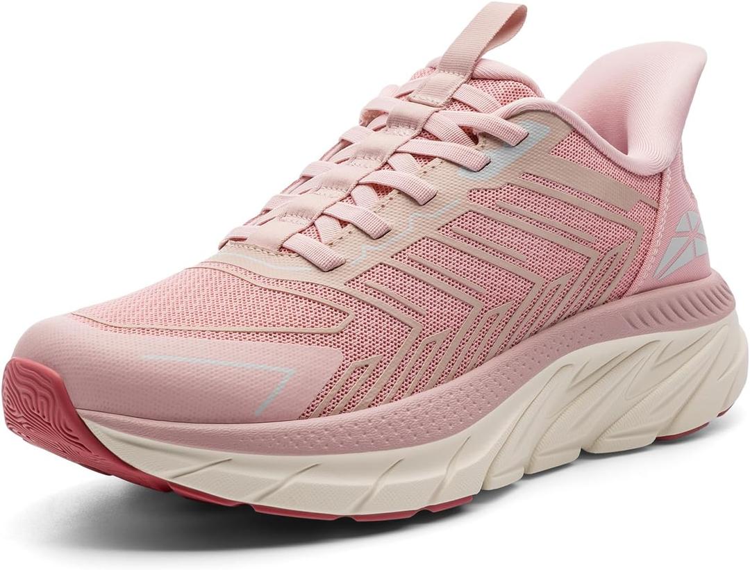 ALLSWIFIT Women's Slip On Walking Shoes Running Comfortable Tennis Breathable Non Slip Athletic Gym Workout Cross Training Fashion Sneakers 8W