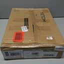 Nightstand with Charging Station, LED Night Stand with Drawers (Fabric), Bedside Table with Open Shelf, End Table with Steel Frame, 3 Drawer Dresser for Bedroom, Small Space, Rustic Brown