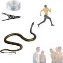Snake Prank with String Clip,Golf Snake Prank,Clip On Snake Prank,Rubber Snake,Snake Prank with String,Prank Snake Toy,Realistic Rubber Snake P-Rank Toy,Snake Toy 1.2m