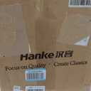 Hanke 16 inch Underseat Carry On Suitcases with Wheels,Lightweight Hard Shell Carry on Luggage with Wheels for Weekender,Top Opening Small Suitcase,Travel Luggage for Womem Men,Jet Black.