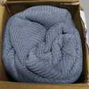 MIULEE Pack of 2 Dusty Blue Decorative Pillow Covers 22x22 Inch Soft Chenille Luxurious Couch Throw Pillows Farmhouse Cushion Covers Euro Shams Elegant Design for Sofa Bed Living Room Spring Decor