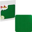 LEGO DUPLO Green Building Plate - 16x16 Stud Learning and Educational Building Toy for Toddlers, Preschool, Boys and Girls, Ages 1.5+ - Gift Ideas for Birthdays - 10460 (9x9 inch)