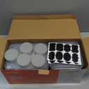 50-Piece Food Storage Containers with Lids (25 Containers & 25 Lids), Airtight Reusable Meal Prep Containers for Lunch, Plastic Kitchen Storage Containers with Labels & Marker Pen