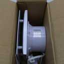 GROWNEER 4" Window Exhaust Fan, 60 CFM Quiet Bathroom Wall Mount Vent Extractor Fan with Switch for Bathroom Workshop Kitchen Garage