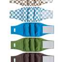wegreeco Small Dog Diapers Male, Reusable Belly Bands for Male Dogs, Washable Doggie Puppy Male Diapers Wraps,(5 Pack Small, Blue Coffee Checkerboard)