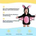 Halloween Baby Animal Plush Costume Kids Cartoon Onesie Pajamas Homewear Outfit Infants Jumpsuit (2-24, Bat)