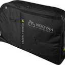 NOOYAH BK012 Bike Travel Bag, Portable Bicycle Transport Case for Airline & Train Travel, Fits MTB/TT/XC/FR/DH Road Bikes up to 74cm Wheels, Multi-Layer Protection, Foldable Storage, 128 x 25 x 80 cm