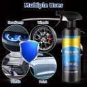 Car Coating Spray, Quick Effect Coating Agent, Quickly Coat Car Wax, Oil Film Emulsion Glass Cleaner, Car Scratch Wax Polish Spray Waterless Wash